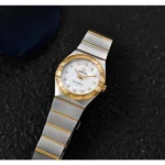 Omega Constellation Sedna Watch Gold White For Women