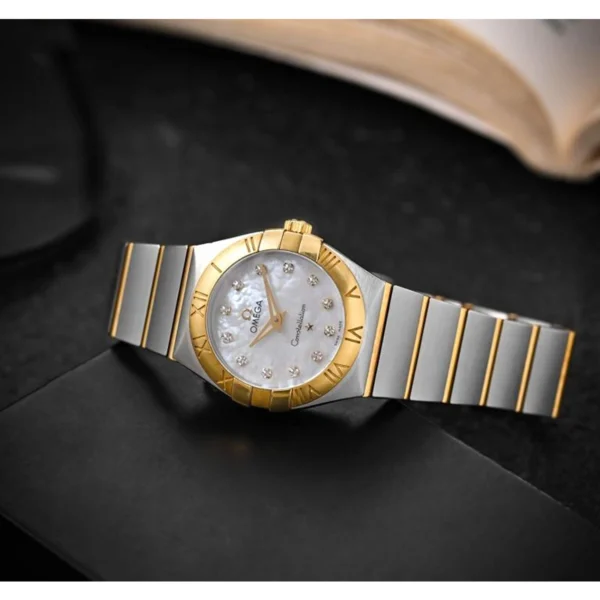 Omega Constellation Sedna Watch Gold White For Women Omega Constellation Sedna Watch Gold White For Women