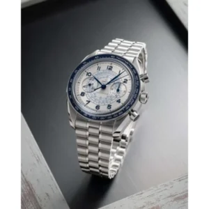 Omega Speedmaster Co Axial Watch Silver White For Men
