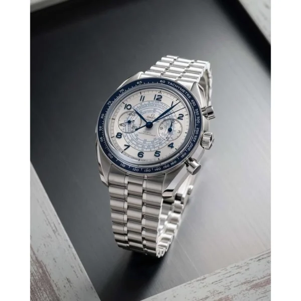 Omega Speedmaster Co Axial Watch Silver White For Men Omega Speedmaster Co Axial Watch Silver White For Men