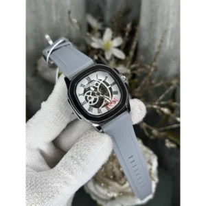 Patek Philippe Automatic Watch Silver Grey For Men