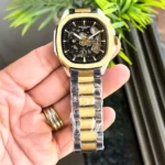 Patek Philippe Watch Auto Gold TT Black For Men
