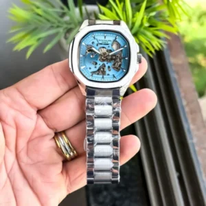Patek Philippe Watch Auto Silver Blue For Men