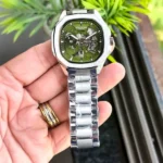 Patek Philippe Watch Auto Silver Green For Men