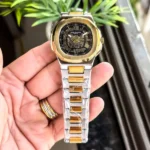 Patek Philippe Watch Gold TT Black For Men