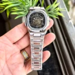 Patek Philippe Watch Silver Black For Men