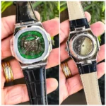 Patek Philippe Watch Silver Green For Men