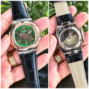 Patek Philippe Watch Silver Rose Green For Men