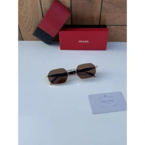 Prada Sunglasses Gold Brown For Men