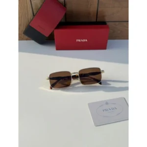 Prada Sunglasses Gold Brown For Men