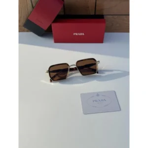 Prada Sunglasses Gold Brown For Men