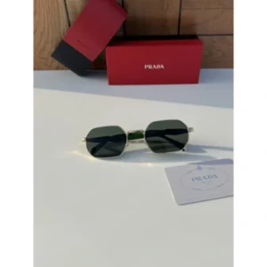 Prada Sunglasses Gold Green For Men