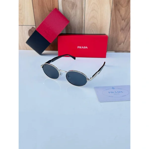 Prada Sunglasses Silver Black For Men