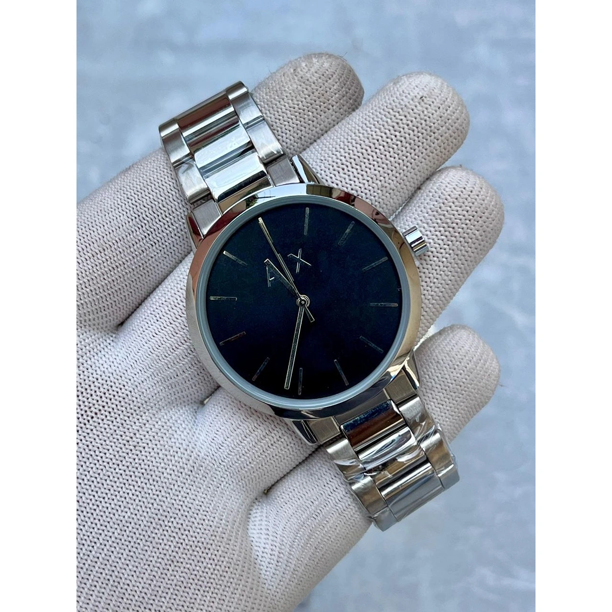 Premium Armani Exchange Ax2721 Watch Silver Black For Men (LAB922) - stayhit.in