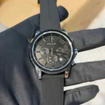 Premium Armani Exchange Fiber Watch Black For Men (FGS101) - stayhit.in