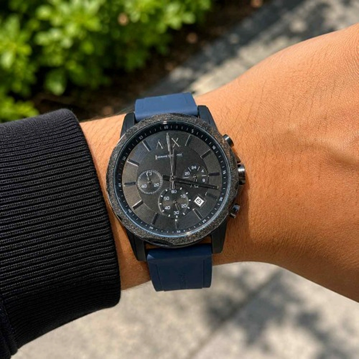 Premium Armani Exchange Fiber Watch Blue Black For Men (FGS100) - stayhit.in Premium Armani Exchange Fiber Watch Blue Black For Men (FGS100) - stayhit.in