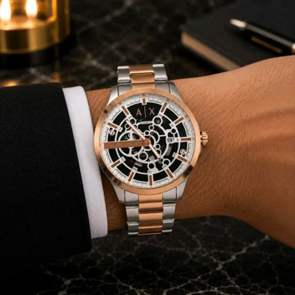 Premium Armani Exchange Skeleton Watch Two Tone For Men (FGS97) - stayhit.in Premium Armani Exchange Skeleton Watch Two Tone For Men (FGS97) - stayhit.in