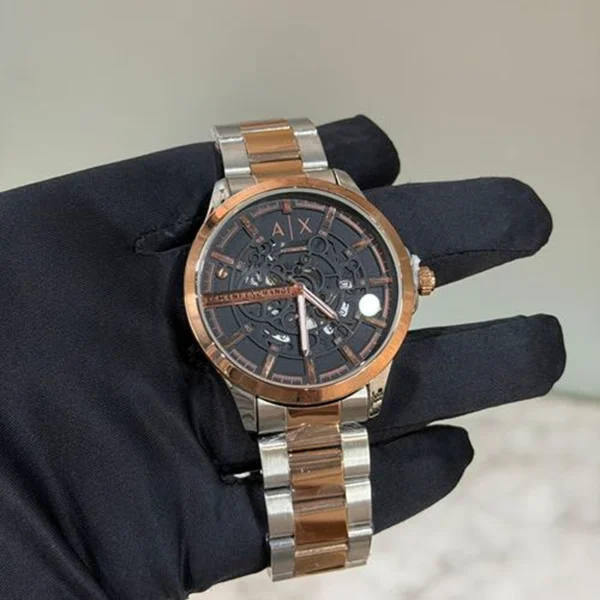 Premium Armani Exchange Watch Skeleton Two Tone For Men (FGS98) - stayhit.in