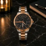 Premium Armani Exchange Watch Skeleton Two Tone For Men (FGS98) - stayhit.in