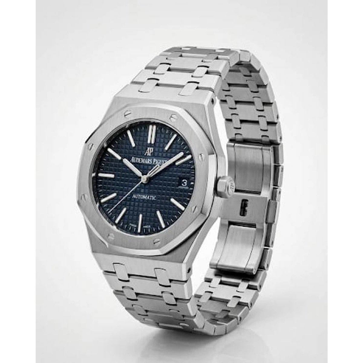Premium Audemars Piguet Royal Oak Watch Silver Blue For Men (WS197) - stayhit.in