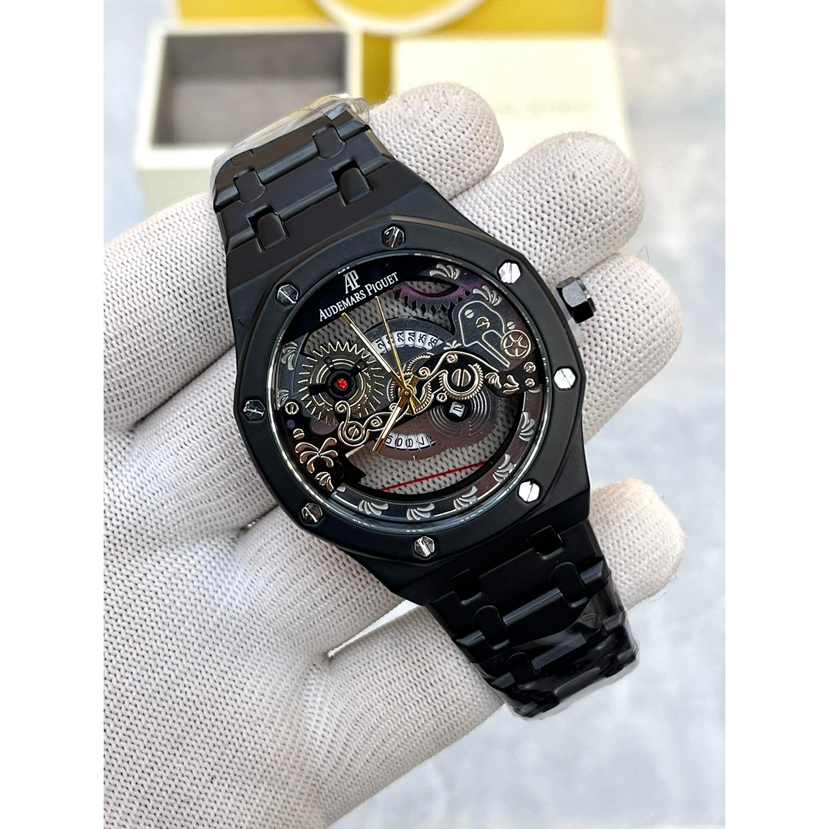 Premium Audemars Piguet Skeleton Watch Black For Men (LAB1047) - stayhit.in Premium Audemars Piguet Skeleton Watch Black For Men (LAB1047) - stayhit.in
