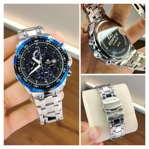 Premium Casio Edifice Watch Blue Dial For Men (SOS573) - stayhit.in Premium Casio Edifice Watch Blue Dial For Men (SOS573) - stayhit.in