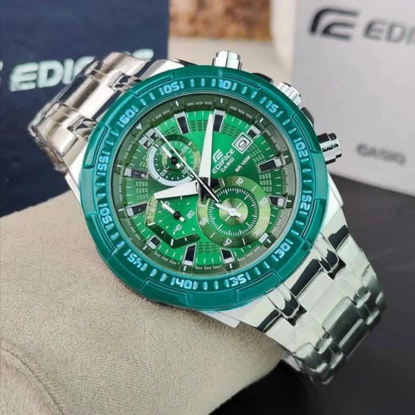 Premium Casio Edifice Watch Green Dial For Men (SOS572) - stayhit.in Premium Casio Edifice Watch Green Dial For Men (SOS572) - stayhit.in