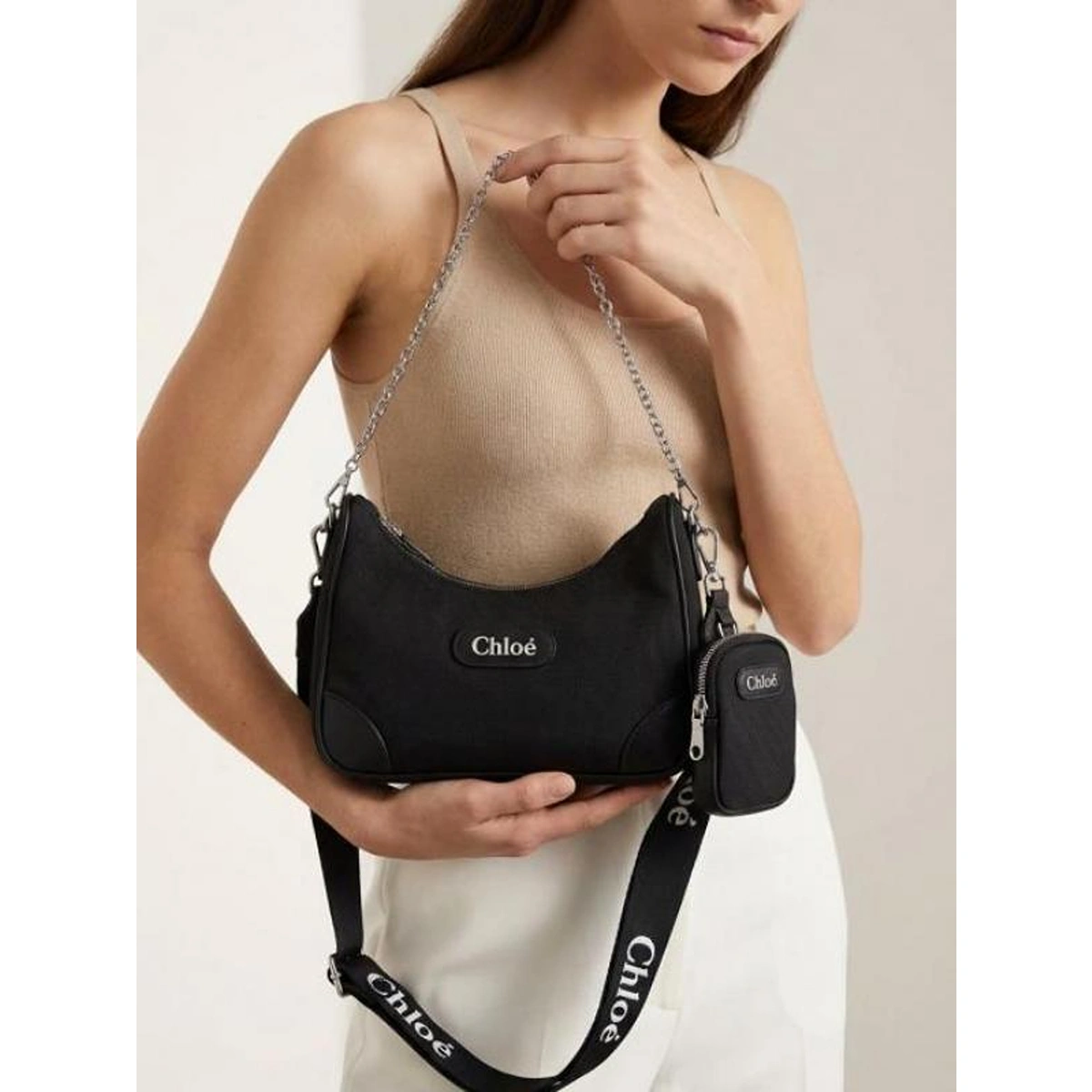 Premium Chloe Shoulder Chain Canvas Sling Bag With Og Box For Women (BOT2840) - stayhit.in Premium Chloe Shoulder Chain Canvas Sling Bag With Og Box For Women (BOT2840) - stayhit.in