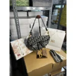 Premium Christian Dior Saddle Bag With Og Box Dust Cover For Women (BOT2598) - stayhit.in