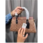 Premium Coach Darcie Handbag Carryall Canvas Apricot For Women (BOT2810) - stayhit.in