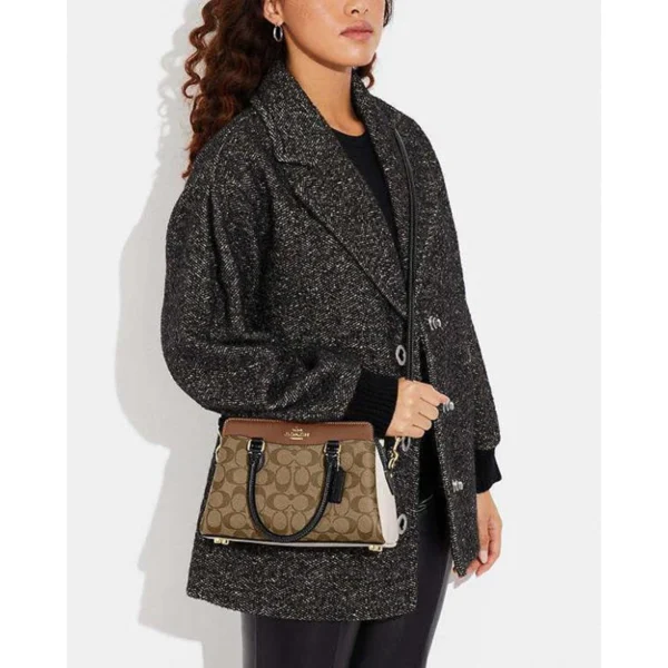 Premium Coach Darcie Handbag Carryall Canvas Apricot For Women (BOT2810) - stayhit.in Premium Coach Darcie Handbag Carryall Canvas Apricot For Women (BOT2810) - stayhit.in