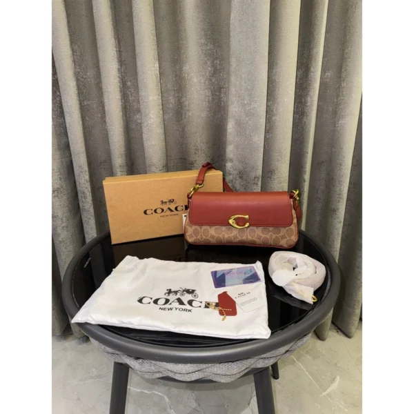 Premium Coach Jet Shoulder Bag In Chalk Refined Calf Leather For Women (LAB364) - stayhit.in Premium Coach Jet Shoulder Bag In Chalk Refined Calf Leather For Women (LAB364) - stayhit.in