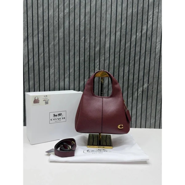 Premium Coach Lana Bag Wine With Og Box Dust Cover For Women (BT298) - stayhit.in Premium Coach Lana Bag Wine With Og Box Dust Cover For Women (BT298) - stayhit.in