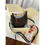 Premium Coach Mini Jonie Bag With Og Box Black Coffee For Women (BT33) - stayhit.in