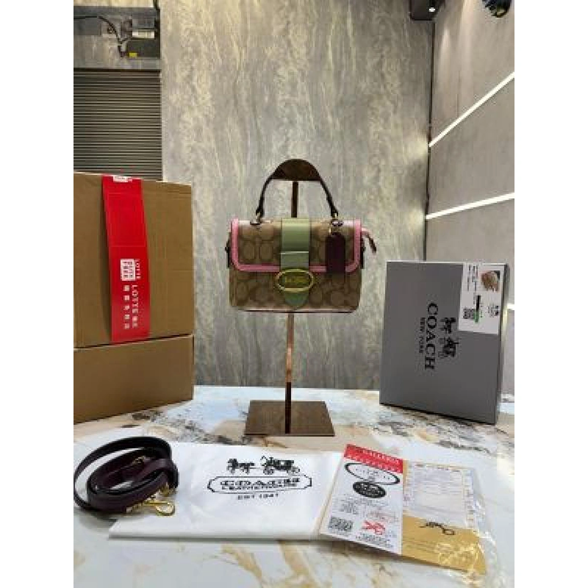 Premium Coach Sammy Top Handle Sling Bag Double Box For Women (BOT2844) - stayhit.in