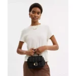 Premium Coach Tabby Top Handle Bag Black With Og Box For Women (BOT2807) - stayhit.in