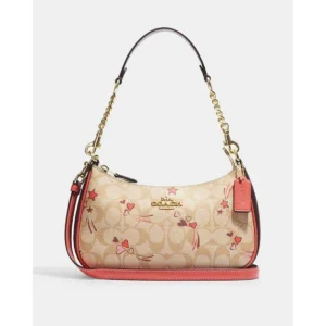 Premium Coach Teri Shoulder Bag With Heart And Star Print For Women (BOT2596) - stayhit.in