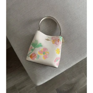 Premium Coach Town Bucket Bag With Dreamy Land Floral Print Original Box For Women (BT27) - stayhit.in