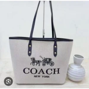 Premium Coach Voyager Jet Set Tote Bag Print With Dust Bag For Women (BOT2590) - stayhit.in