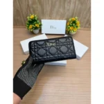 Premium Dior Long Wallet Black For Women (BT211) - stayhit.in