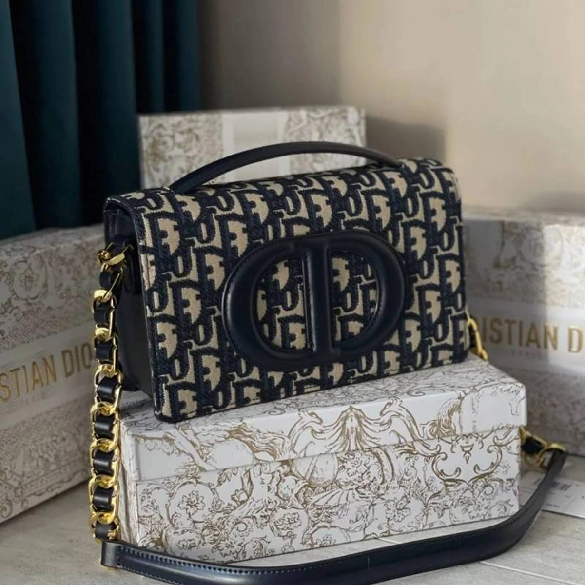 Premium Dior Oblique Jacquard Shoulder Bag Blue Oblique With Og Box For Women (BT24) - stayhit.in Premium Dior Oblique Jacquard Shoulder Bag Blue Oblique With Og Box For Women (BT24) - stayhit.in
