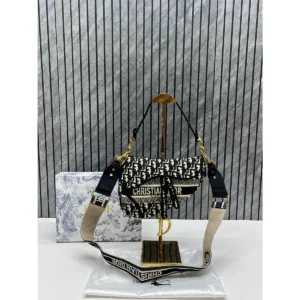 Premium Dior Saddle Oblique Bag Black With Og Box For Women (BT245) - stayhit.in