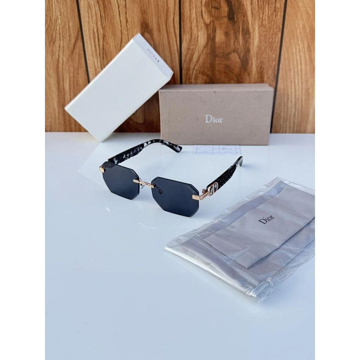Premium Dior Sunglasses Gold Black For Men (WS03) - stayhit.in