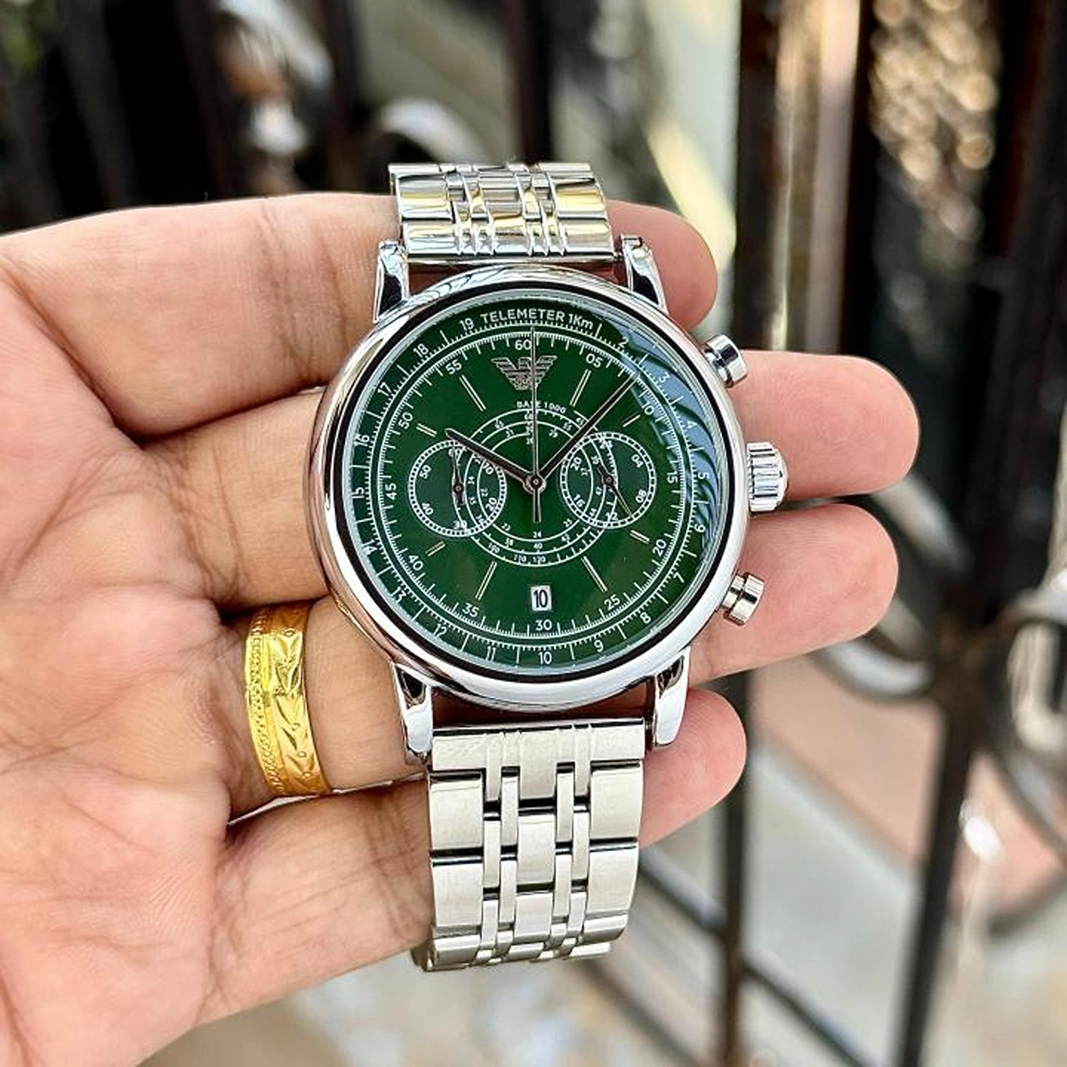 Premium Emporio Armani AR11634 Watch Green Dial For Men (WS133) - stayhit.in Premium Emporio Armani AR11634 Watch Green Dial For Men (WS133) - stayhit.in