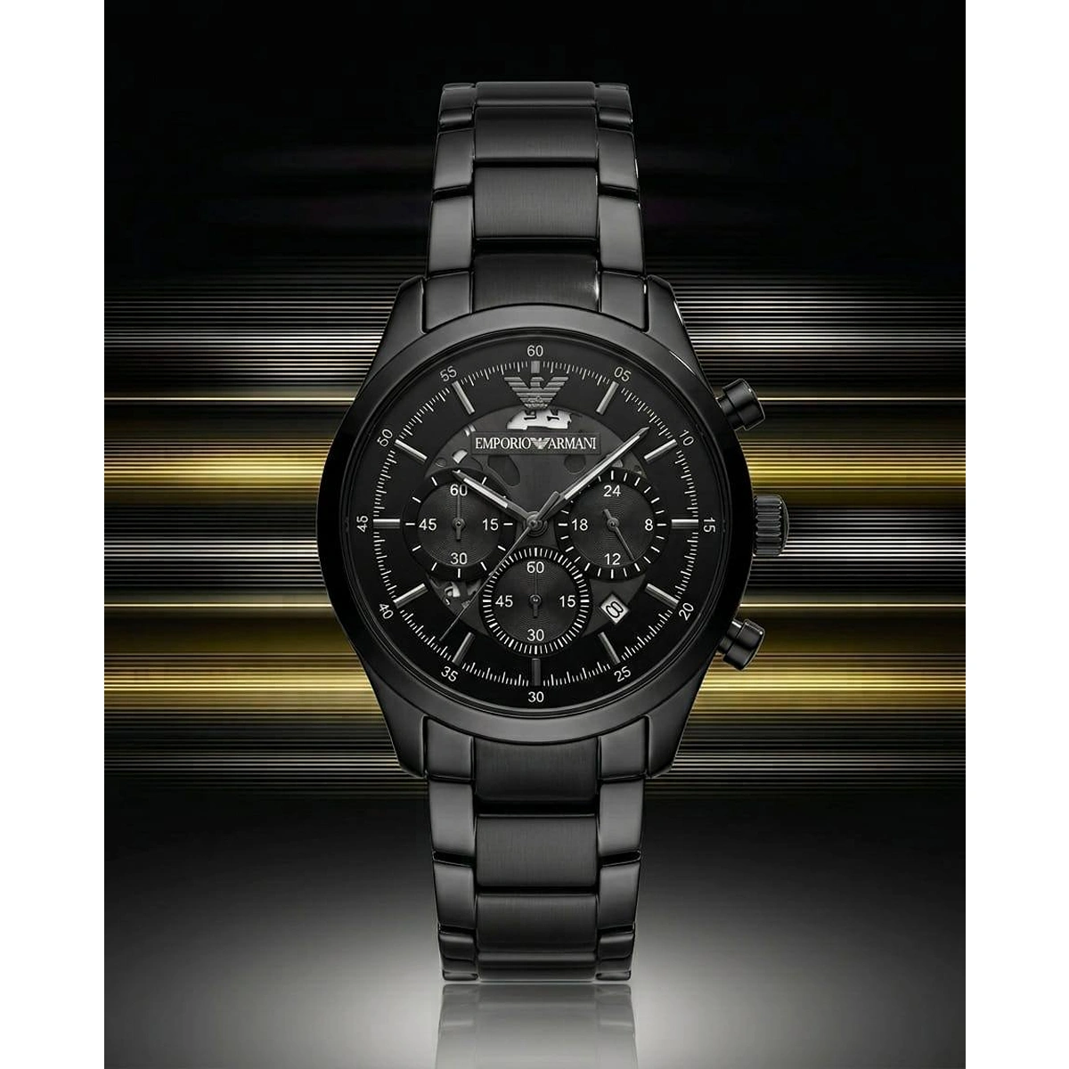 Premium Emporio Armani Watch Black Chronograph For Men (FGS55) - stayhit.in Premium Emporio Armani Watch Black Chronograph For Men (FGS55) - stayhit.in