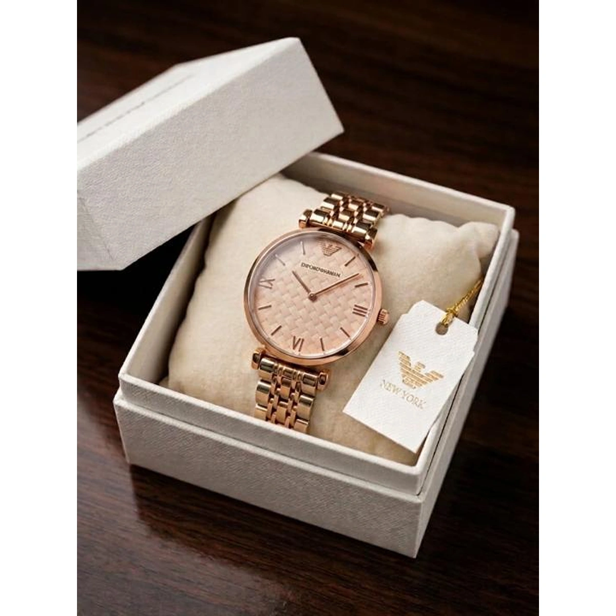 Premium Emporio Armani Watch Copper Pink For Women (WS317) - stayhit.in Premium Emporio Armani Watch Copper Pink For Women (WS317) - stayhit.in