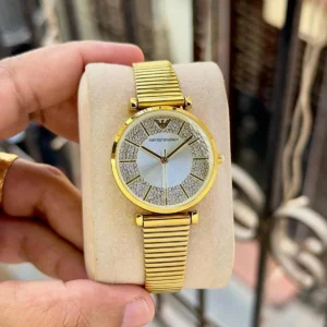 Premium Emporio Armani Watch Gold White For Women (WS320) - stayhit.in
