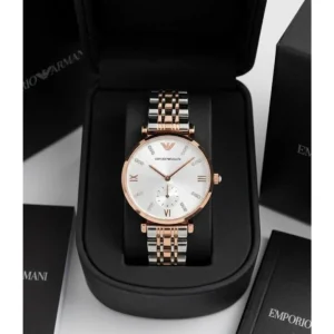 Premium Emporio Armani Watch Two Tone Copper White For Women (WS319) - stayhit.in