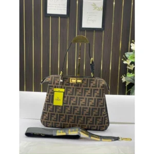 Premium Fendi Peekaboo Soft Leather Bag With Dust Bag For Women (BOT3831) - stayhit.in