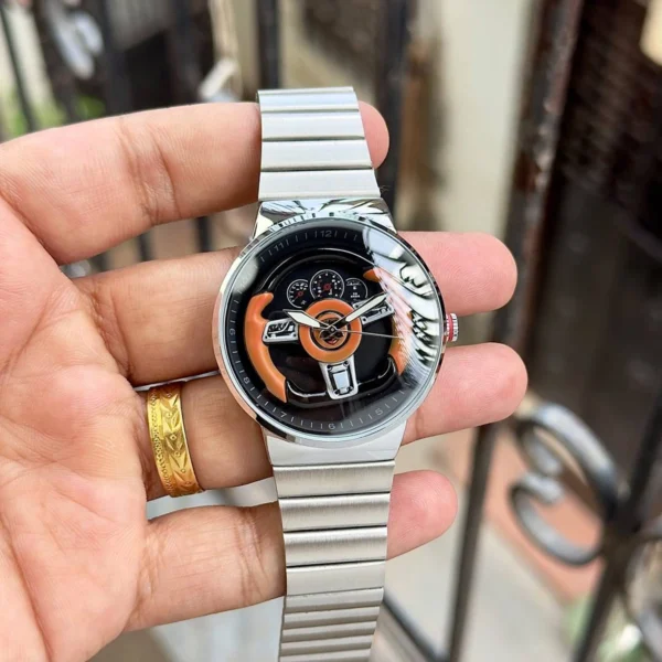 Premium Ferrari Spirit Spinner Watch Silver For Men (SOS517) - stayhit.in Premium Ferrari Spirit Spinner Watch Silver For Men (SOS517) - stayhit.in
